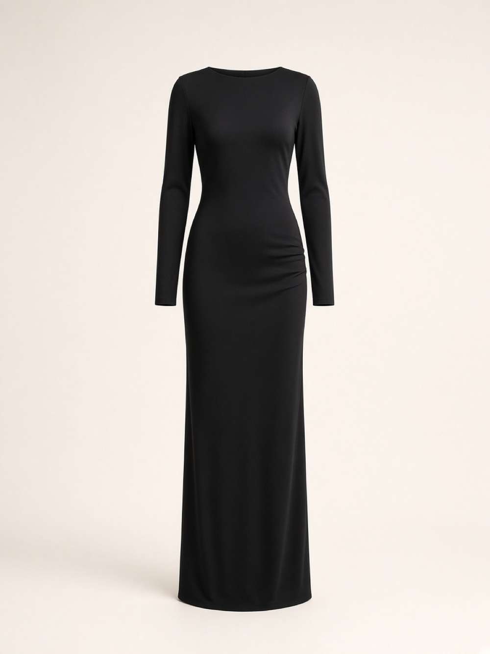 Black Column Evening Dress