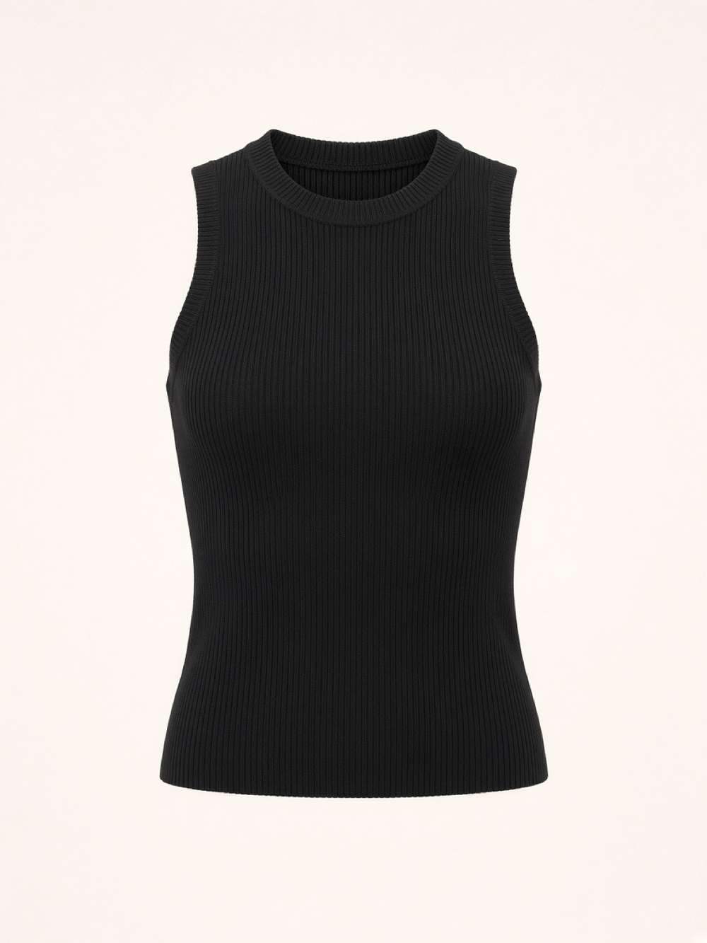 Black Ribbed Tank