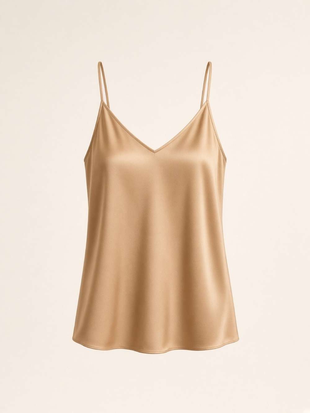 Camel Satin Cami