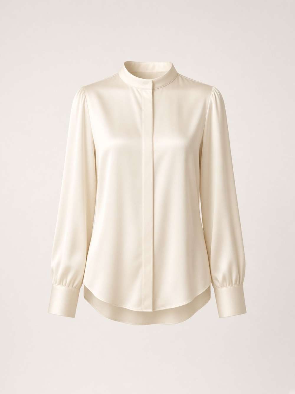 Cream Silk Blouse